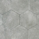 Neptune Hex Grey matta 14x16 cm seinä- ja lattialaatta