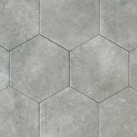 Neptune Hex Grey matta 14x16 cm seinä- ja lattialaatta