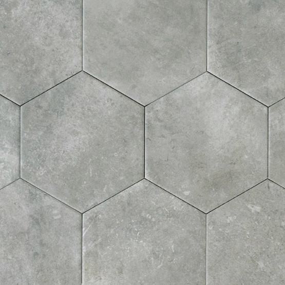 Neptune Hex Grey matta 14x16 cm seinä- ja lattialaatta