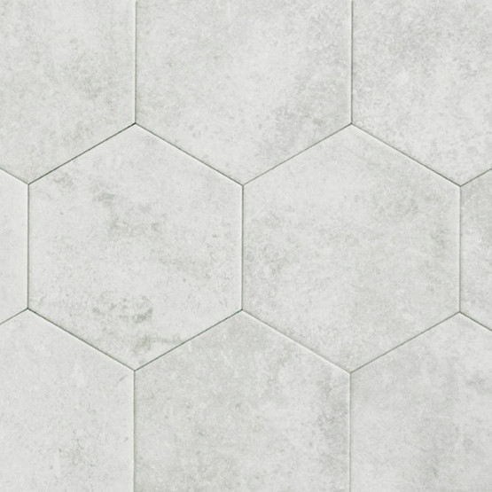 Neptune Hex White matta 14x16 cm seinä- ja lattialaatta