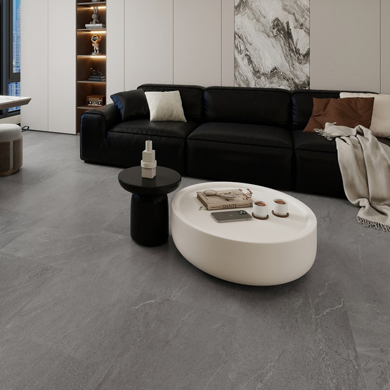 Raunin rakkakivi vinyylilaatta (integroitu askeläänieriste)