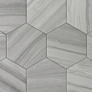 Sangria Hex Grey matta 14x16 cm seinä- ja lattialaatta