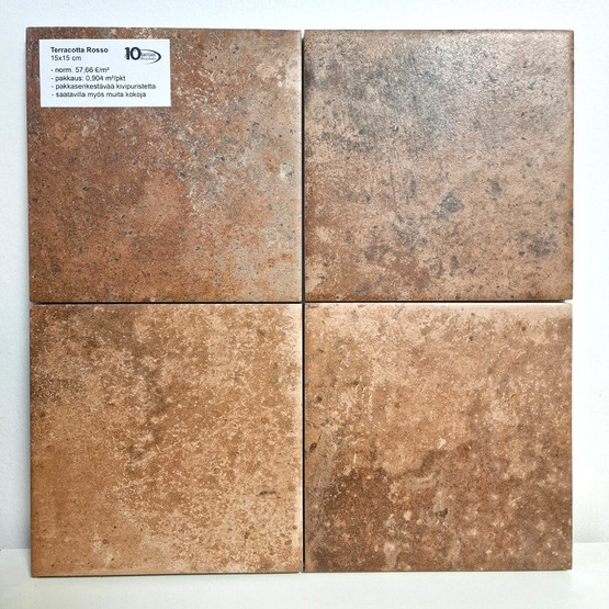 Terracotta Rosso matta 15x15 cm seinä- ja lattialaatta