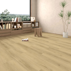 Vetehisen valkotammi vinyylilankku (integroitu askeläänieriste)