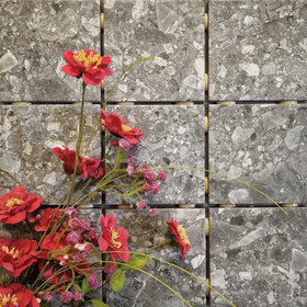 Voila Terrazzo Grey matta 10x10 cm lattialaatta