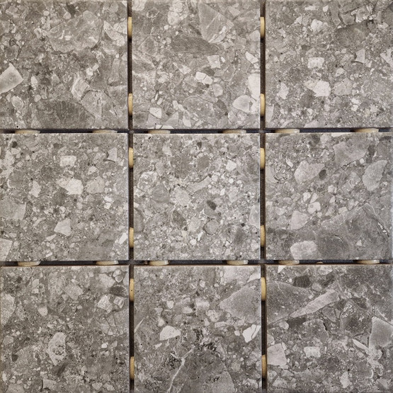 Voila Terrazzo Grey matta 10x10 cm lattialaatta