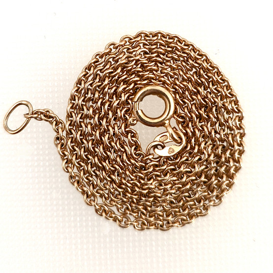 Kalevala koru, 45cm ankkuriketju , kaulaketju 14k Kultaa