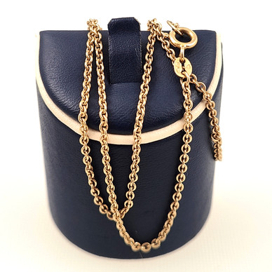 Kalevala koru, 45cm ankkuriketju , kaulaketju 14k Kultaa