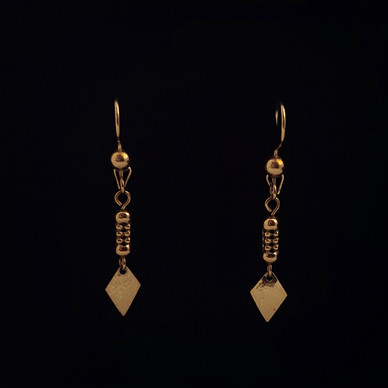 Kalevala jewelry, 'PETSAMO' earrings -1472, 585 Gold
