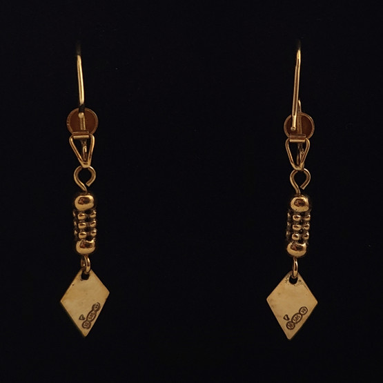 Kalevala koru, -1472, Petsamon Koltta Korvakorut, 14k kultaa
