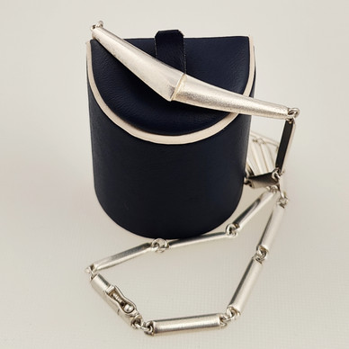 Lapponia |Björn Weckström | kääty | Kaulakoru | Hopeaa -86