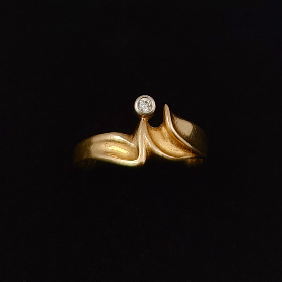 Lapponia | Björn Weckström | Timanttisormus  0,03CT | 18k Kultaa -81