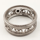 Kalevala koru | 17mm Filigraani sormus | Timantti 0,06ct | 14k kultaa 