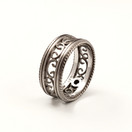 Kalevala koru | 17mm Filigraani sormus | Timantti 0,06ct | 14k kultaa 