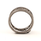 Kalevala koru | 17mm Filigraani sormus | Timantti 0,06ct | 14k kultaa 