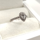 Kultajousi, Princess Desiree Diamond-Sapphire Ring , 585 White Gold