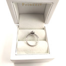 Kultajousi, Princess Desiree Diamond-Sapphire Ring , 585 White Gold