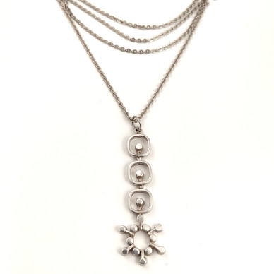 Kultateollisuus oy | Jorma Laine | Riipus | kaulakoru | Hopeaa -69