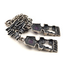 Turun Hopea oy, Pentti Sarpaneva, iso Riipus , Kaulakoru Ametisteilla,  Hopeaa -74