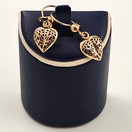 Kalevala koru, Onnen Sydän -Korvakorut, 14k Kultaa