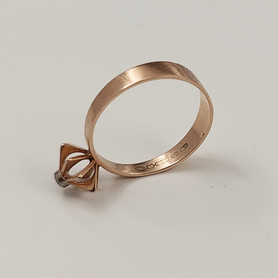 Kupittaan kulta oy, Elis Kauppi, Sormus ,0,02ct Timantti ,  14k kultaa