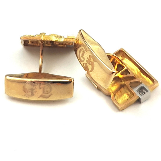 Lapponia | Björn Weckström |Jääriite kalvosinnapit 0,10ct | 14k kultaa