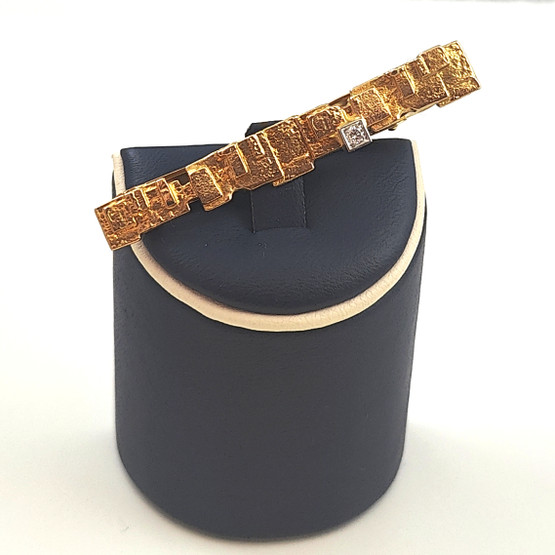 Lapponia | Björn Weckström |Jääriite Solmioneula 0,05ct | 14k kultaa