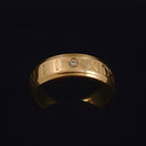 Kalevala koru, Millenium Sormus ,  17mm , Timanttisormus ,  18k kultaa -99