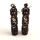 Turun Hopea oy | Pentti Sarpaneva | (isot) Pitsi Korvakorut | Pronssia