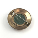 Kalevala Jewelry | Stone Brooch | chrome marble | Bronze
