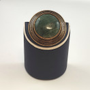 Kalevala Jewelry | Stone Brooch | chrome marble | Bronze