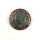 Kalevala Jewelry | Stone Brooch | chrome marble | Bronze