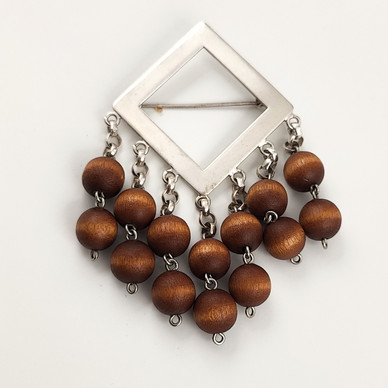 Aarikan vintagekoru | Kaija Aarikka |  Rintakoru | puu/metalli