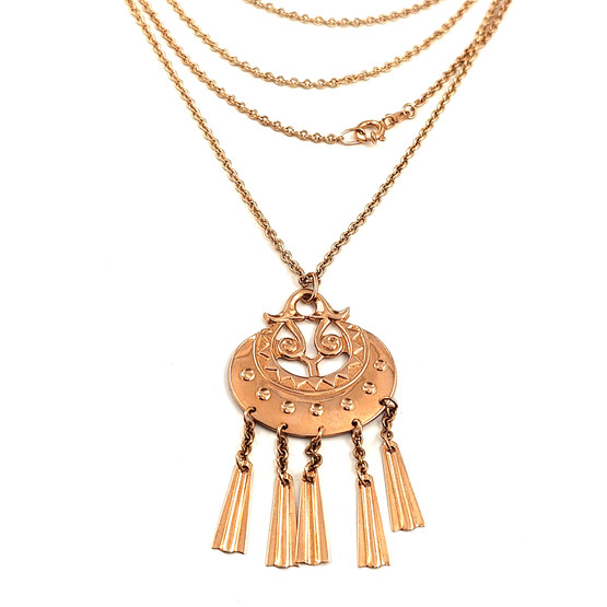  Kalevala Koru | Kuutar -Riipus | Kaulakoru | 14k Kultaa -98