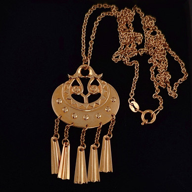  Kalevala Koru | Kuutar -Riipus | Kaulakoru | 14k Kultaa -98