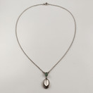 Kalevala koru | kääty vihreällä Aventuriinilla | Kaulakoru  | Hopeaa 