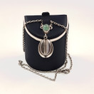 Kalevala koru | kääty vihreällä Aventuriinilla | Kaulakoru  | Hopeaa 