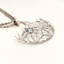 Kalevala Koru | Naisen ääni RIIPUS | Topaasi | Kaulakoru Hopeaa 