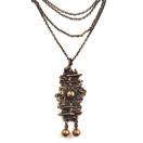 Turun hopea oy |  Pentti Sarpaneva |  Kaarna Riipus | Kaulakoru Pronssia