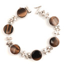 Kultateollisuus oy | Jorma Laine | Tiikerinsilmä Rannekoru |  Hopeaa -72