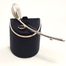 Kalevala Koru | Kukkiva Lehti -Solki | Rintakoru Hopeaa 