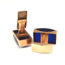 Auran kultasepät oy | Upeat kalvosinnapit | siniset kivet | 585 kultaa 