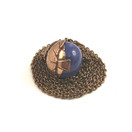 Kalevala Koru | (iso) sininen Tintti Riipus | kaulakoru  Pronssia