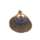 Kalevala Koru | (iso) sininen Tintti Riipus | kaulakoru  Pronssia