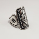 KK , Kalevala Koru |  Ilmajoen Sormus | 15mm | Hopeaa -94