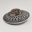 Kalevala Jewelry, 'Uskela' Brooch, Unakiite, Sterling -79