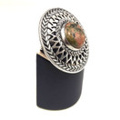Kalevala Jewelry, 'Uskela' Brooch, Unakiite, Sterling -79