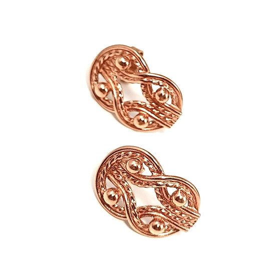 Kalevala koru | Teljänneito Korvakorut | tappikorvikset | 14k Kultaa