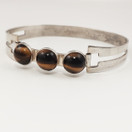 Turun Hopea oy | Rannekoru | 3x Tiikerinsilmä |  Hopeaa -61