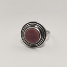 Kalevala Koru | Börje Rajalin | Sormus-1643 | rodoniitti | Hopeaa